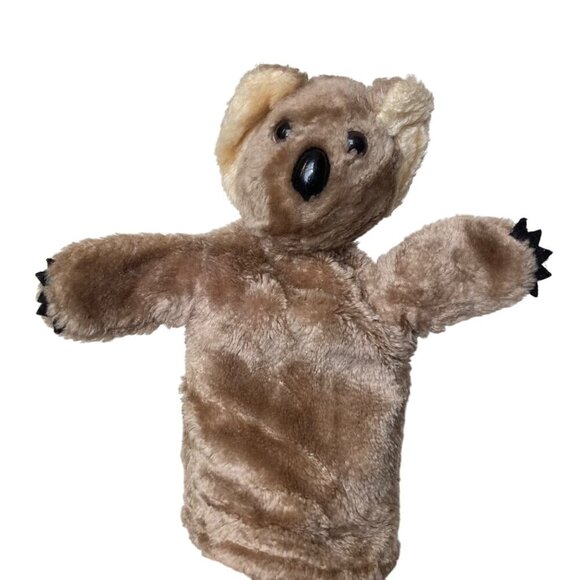 Vintage Dakin Animal Hand Puppets Raccoon Wolf Owl Koala Country Critters Pig - Picture 9 of 16